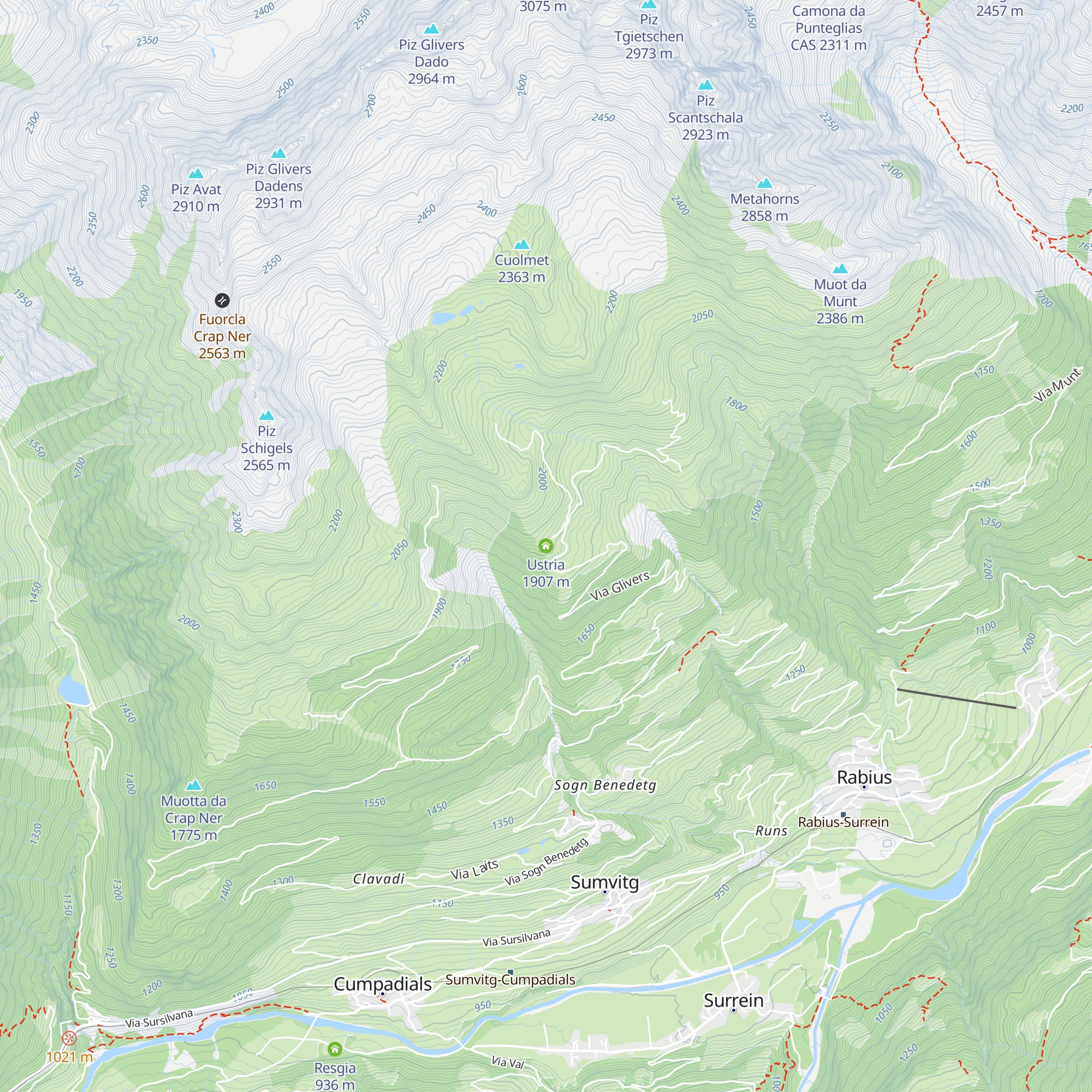 Ustria map