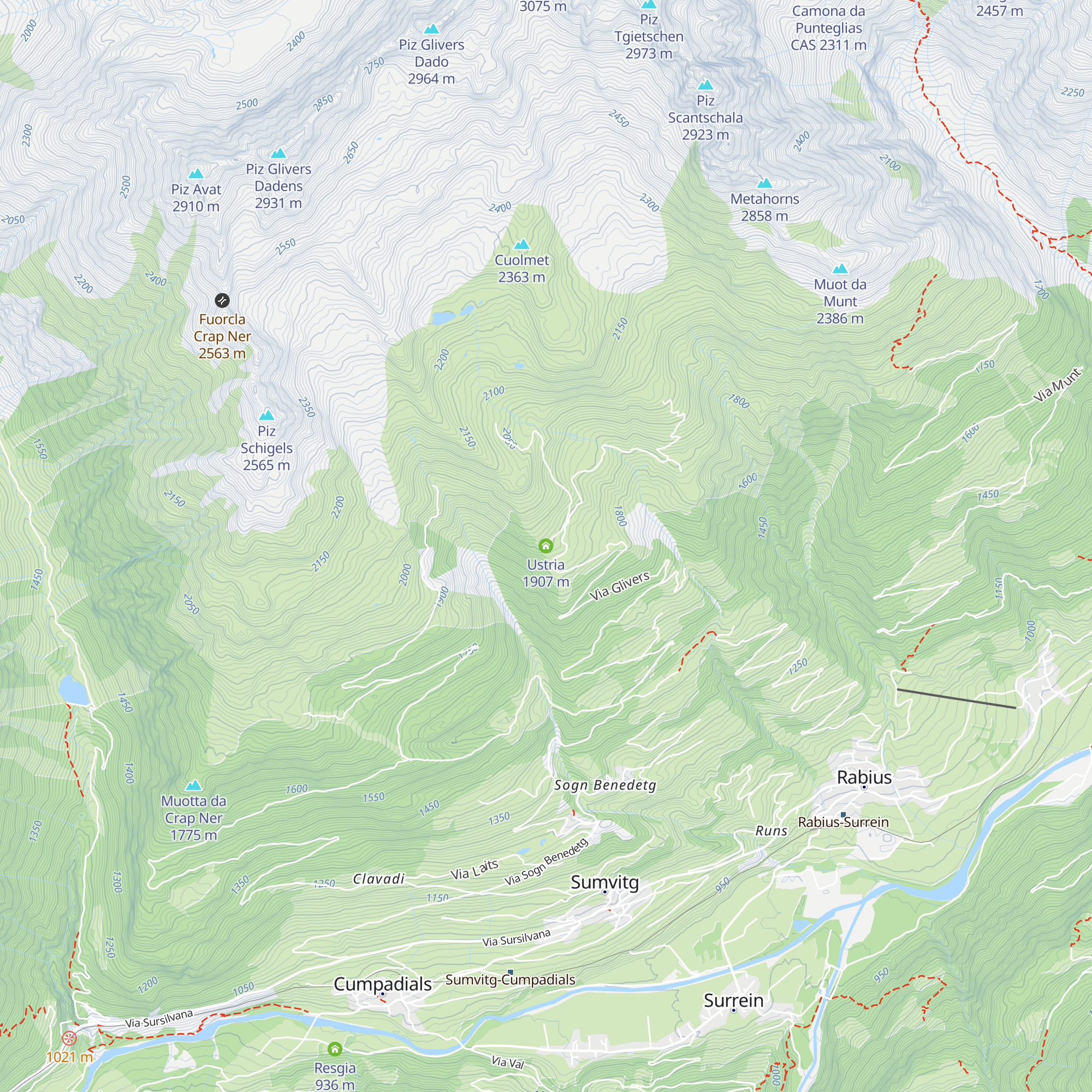 Ustria map