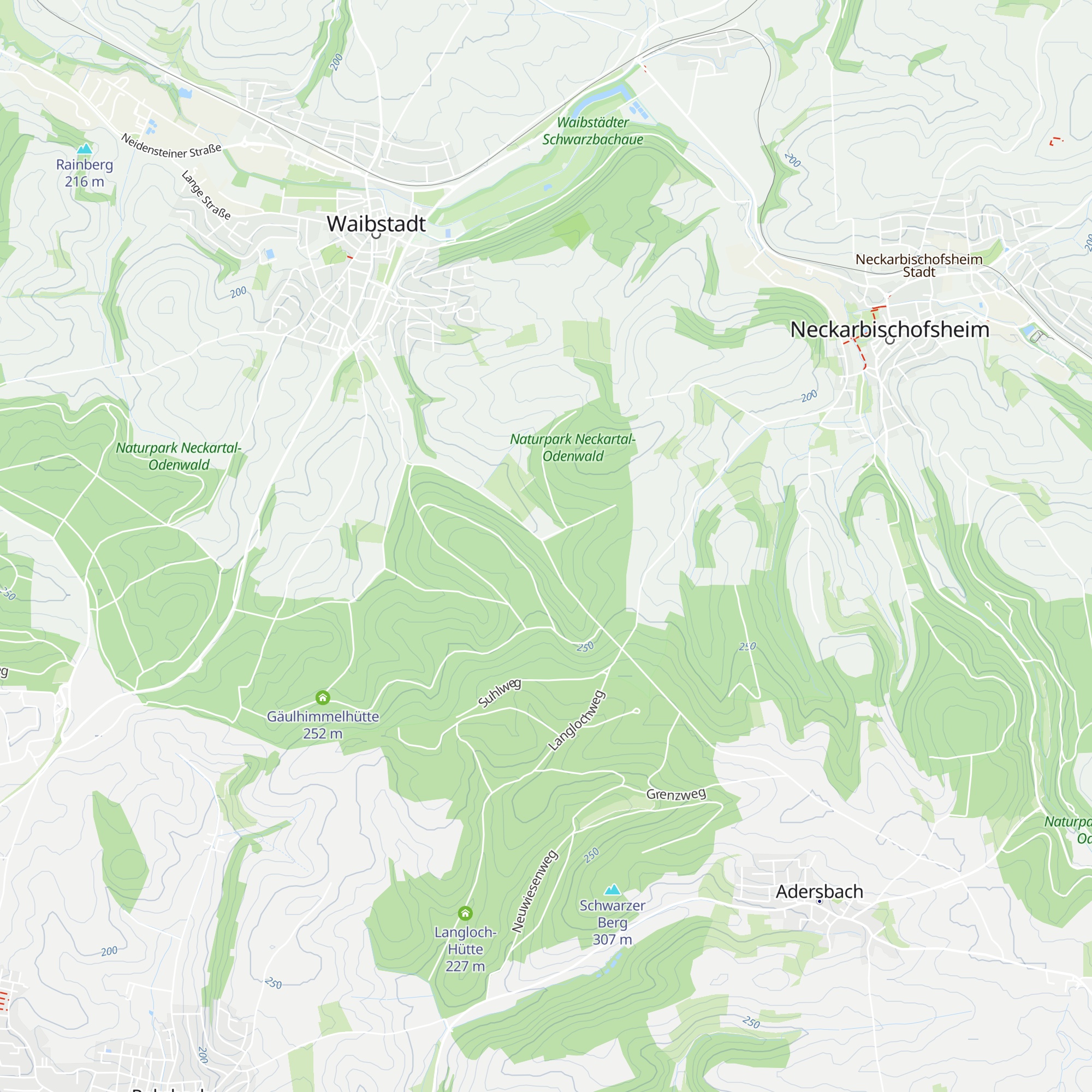 Fw. Keim-Hütte map