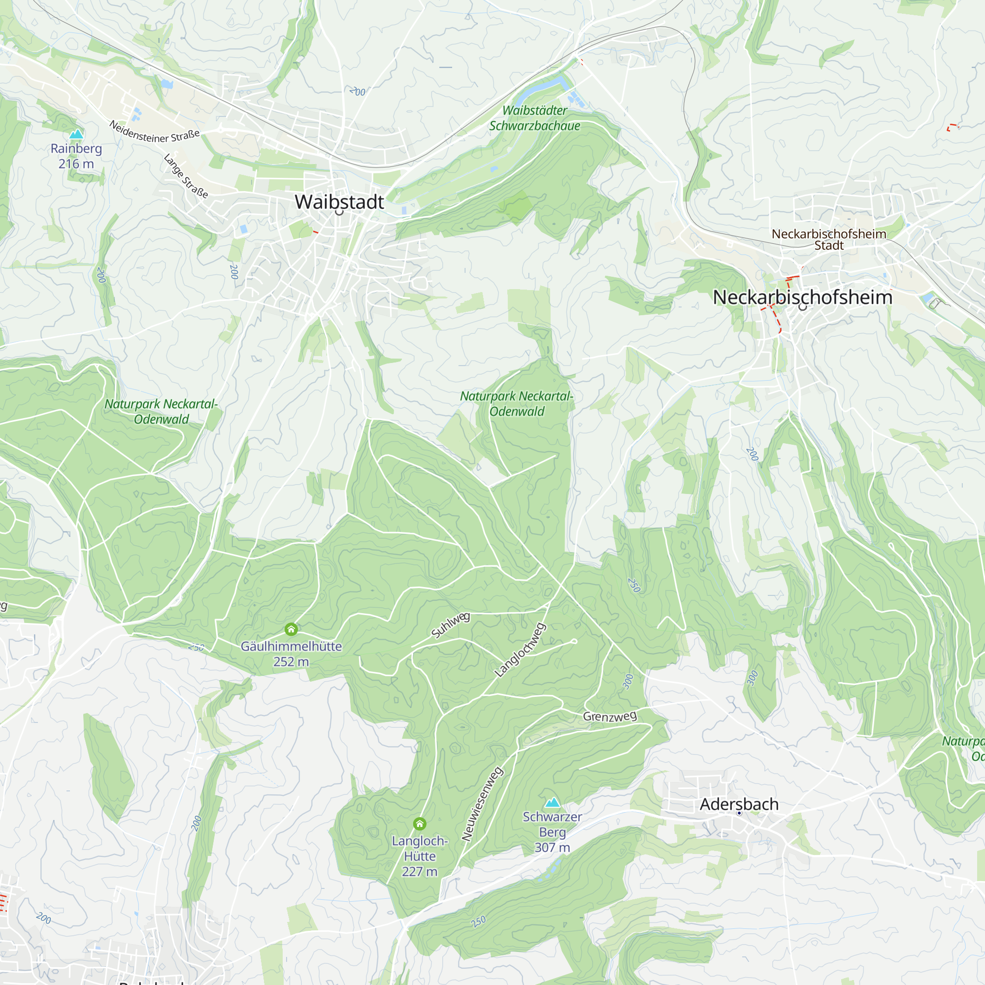 Fw. Keim-Hütte map