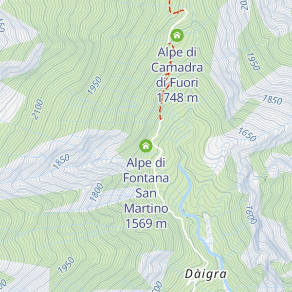 Map of Alpe di Fontana San Martino