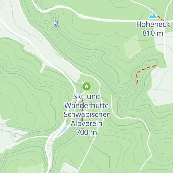 Map of Ski- und Wanderhütte Schwäbischer Albverein