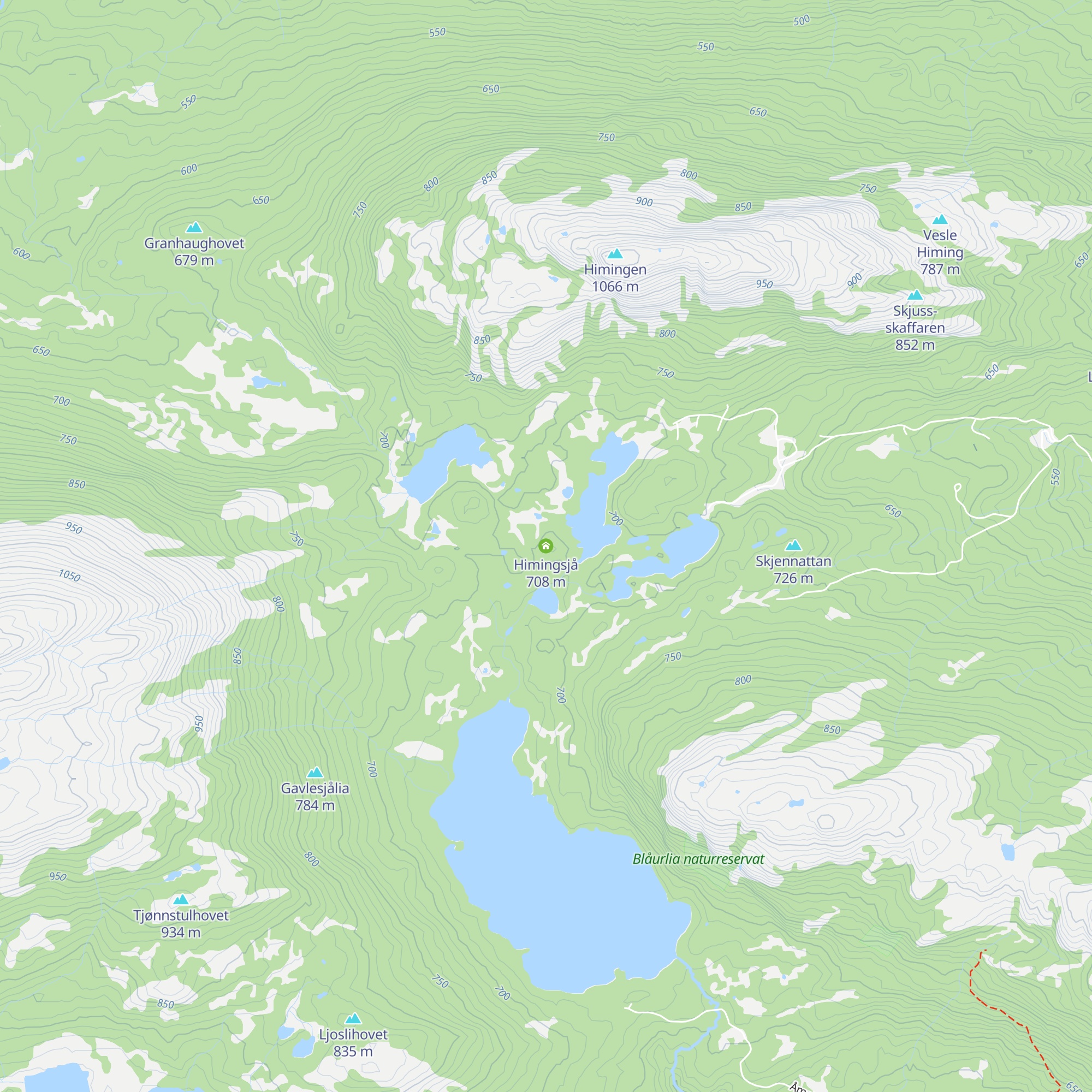 Himingsjå map