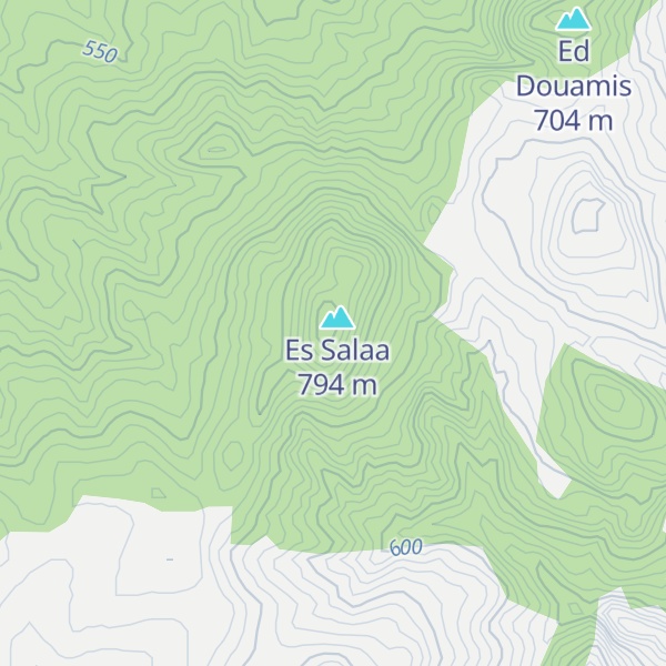 Map of Jebel Kebbouch