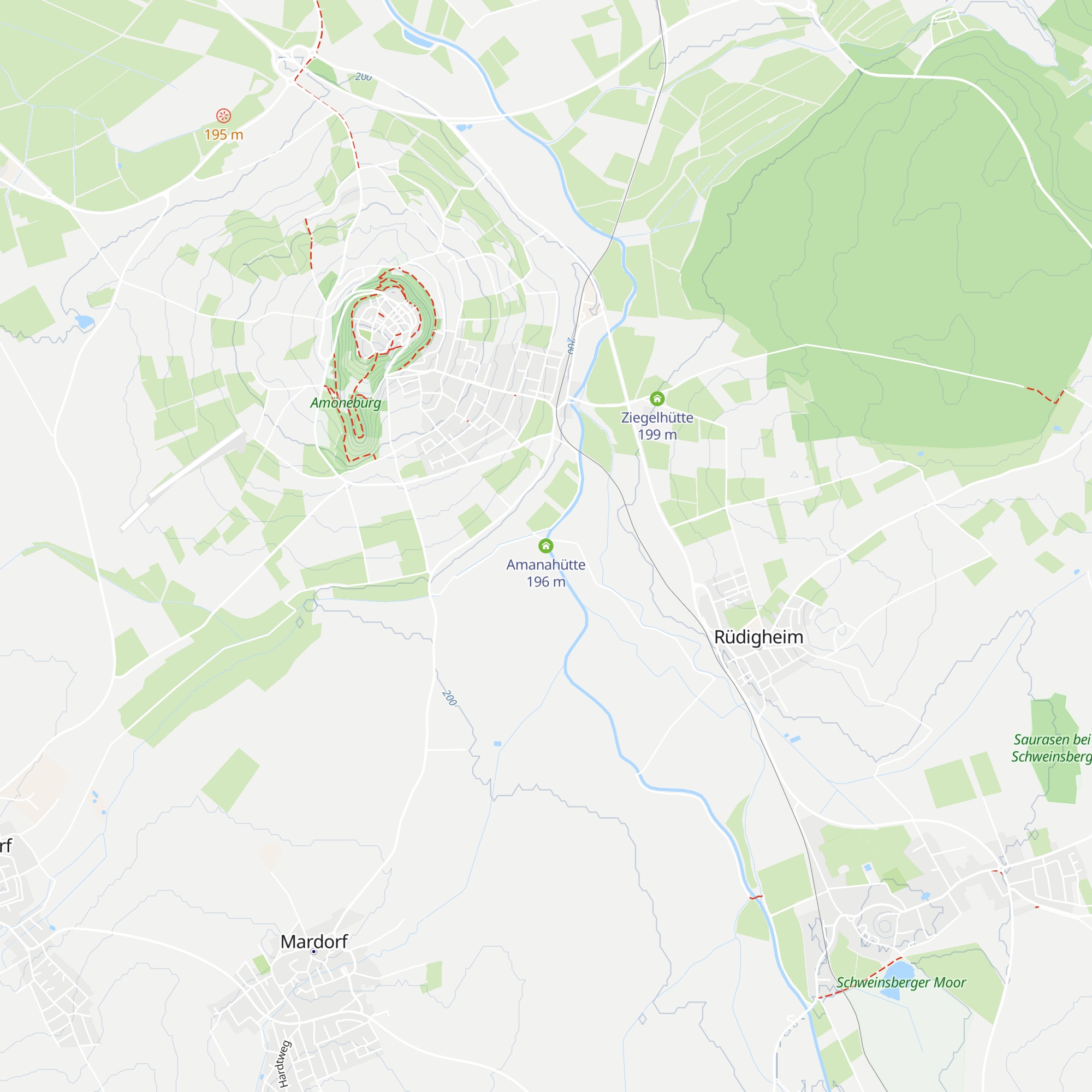 Amanahütte map
