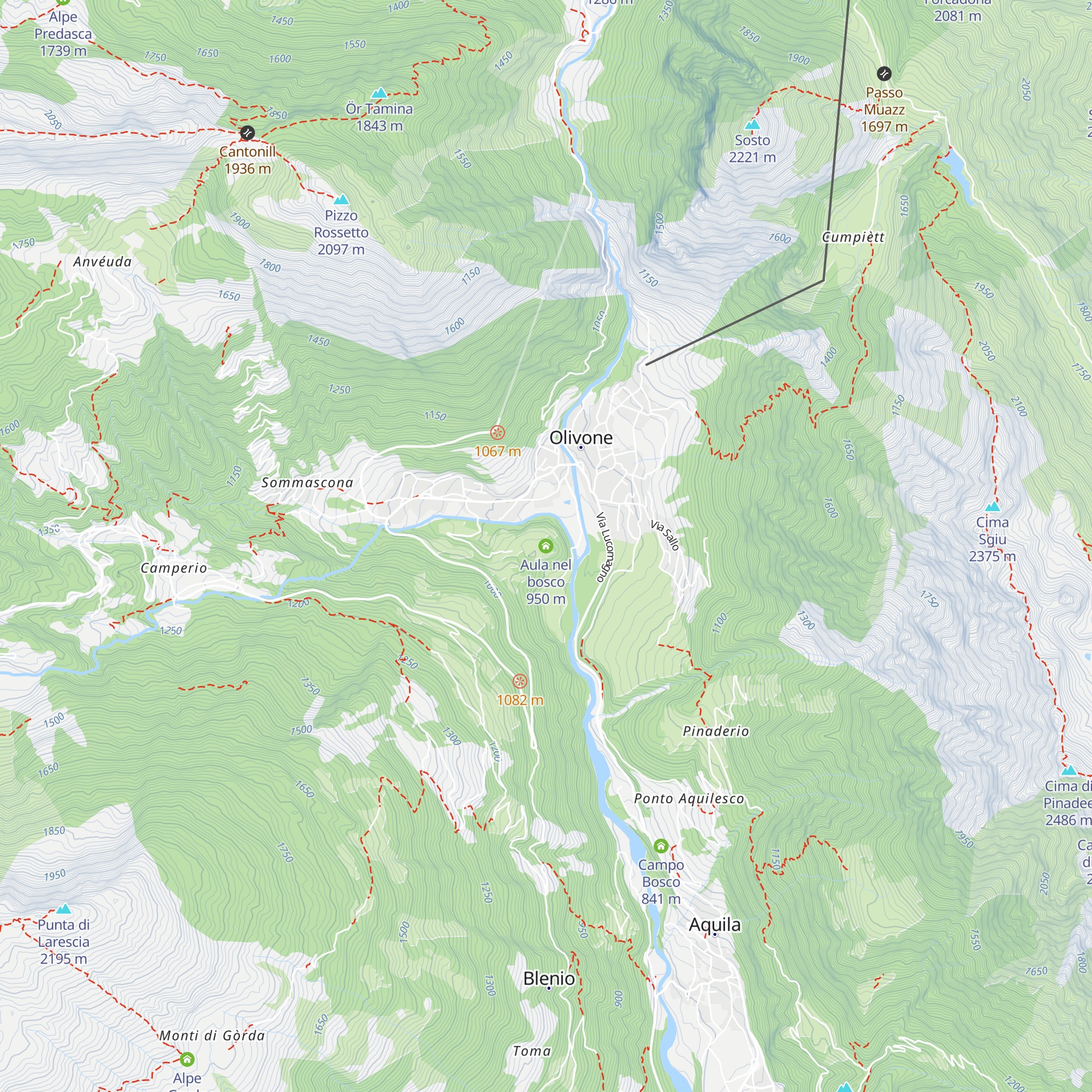 Aula nel bosco map