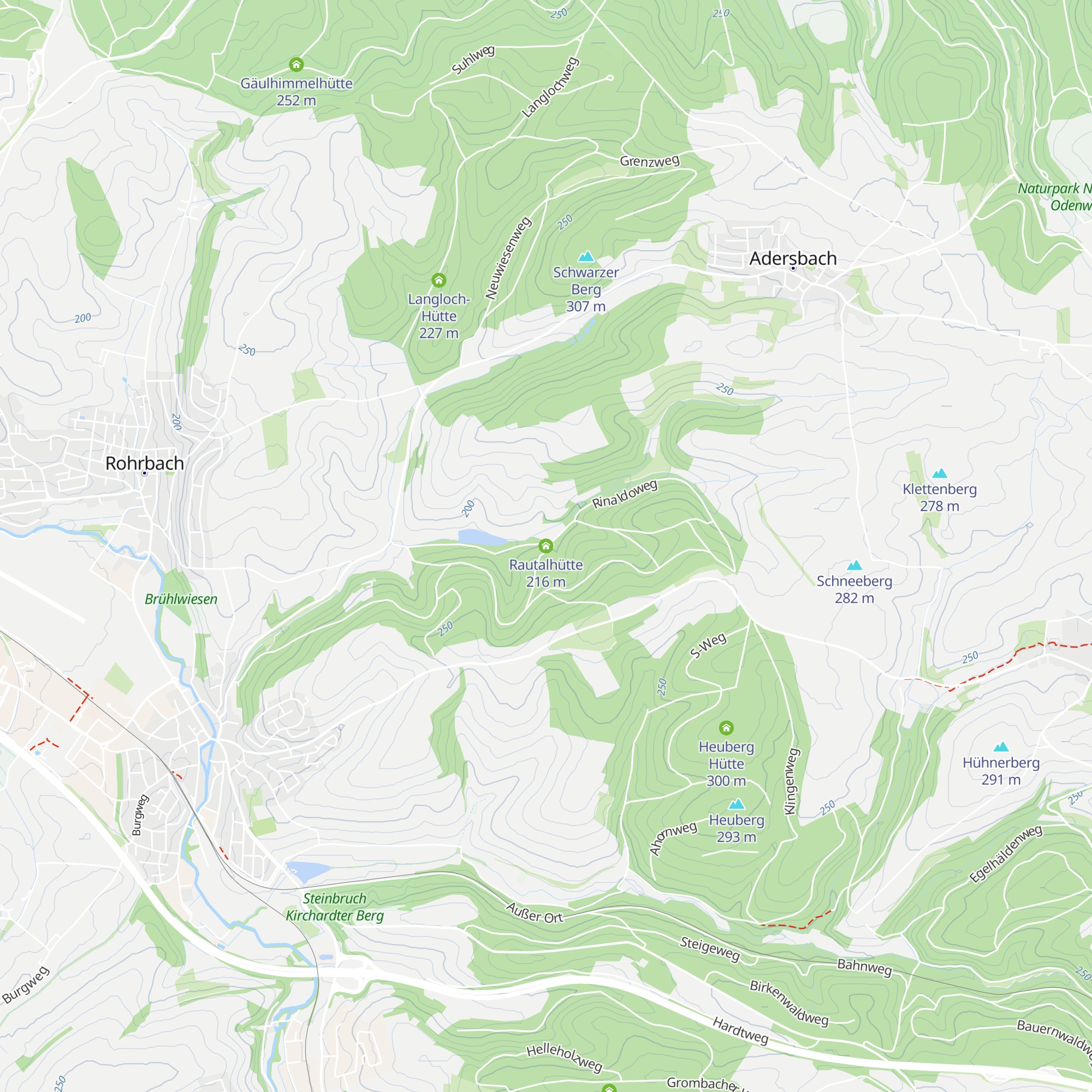 Rautalhütte map
