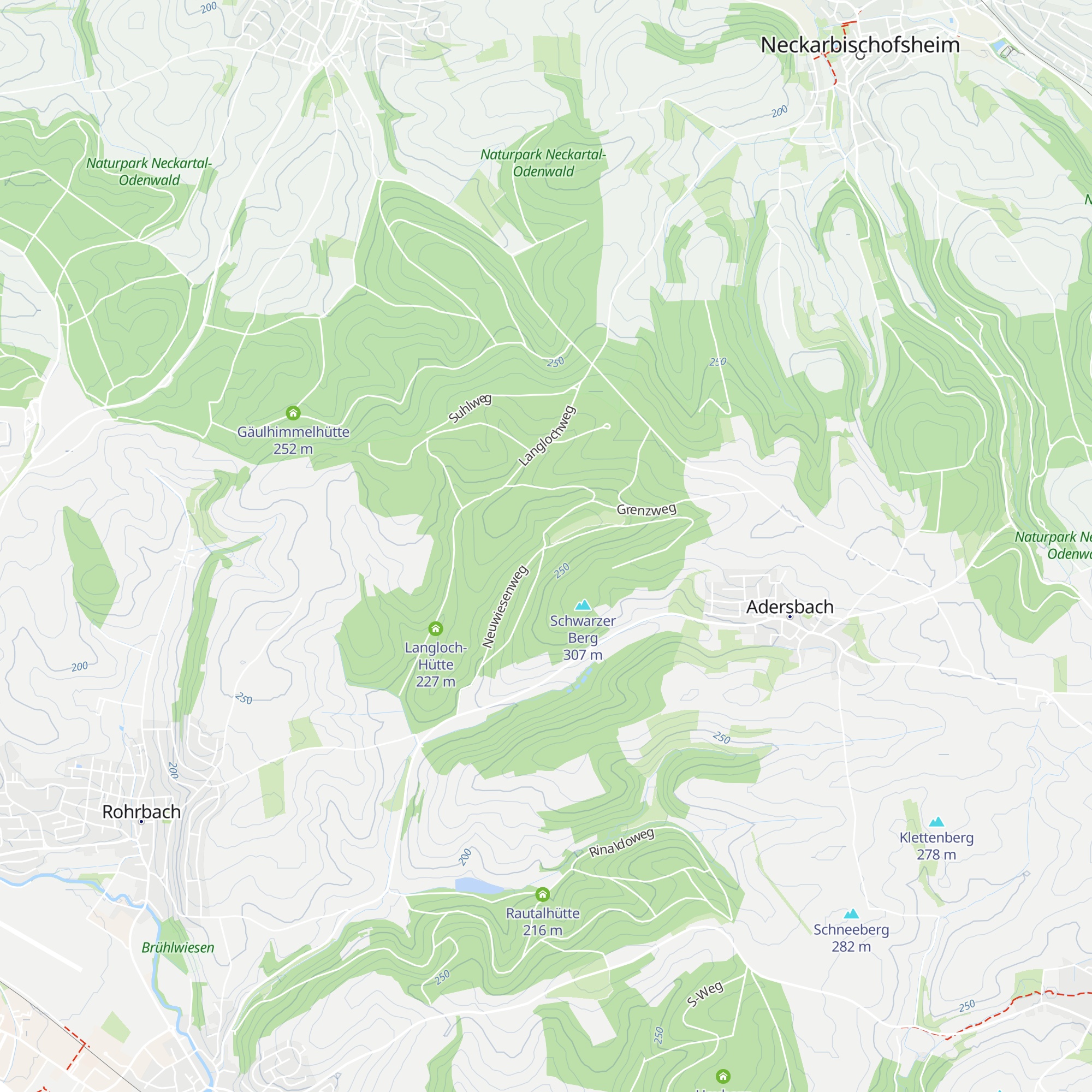 Neuwiesen-Hütte map