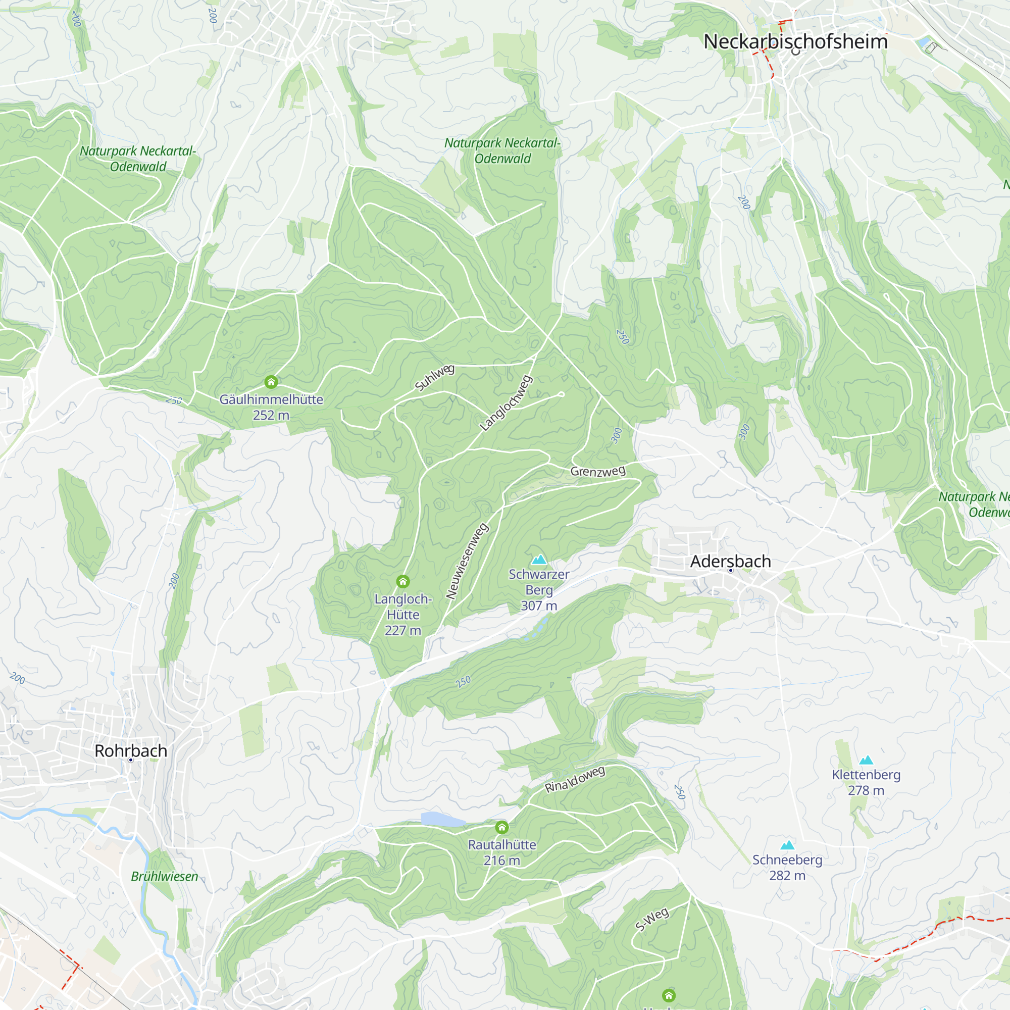 Neuwiesen-Hütte map