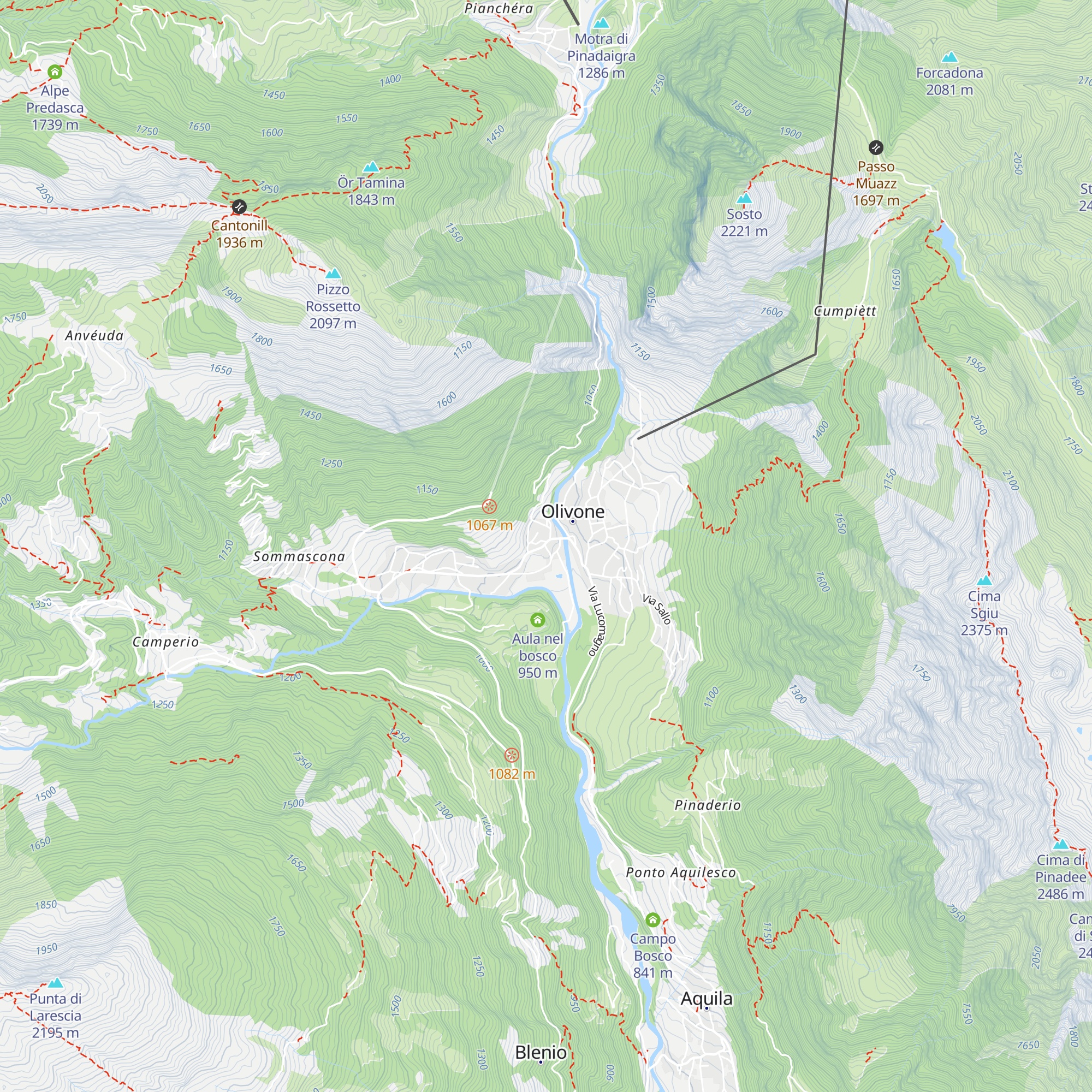 InfoPoint Valle di Blenio map