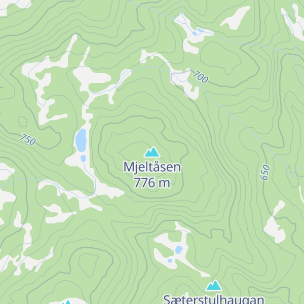 Map of Mjeltåsen