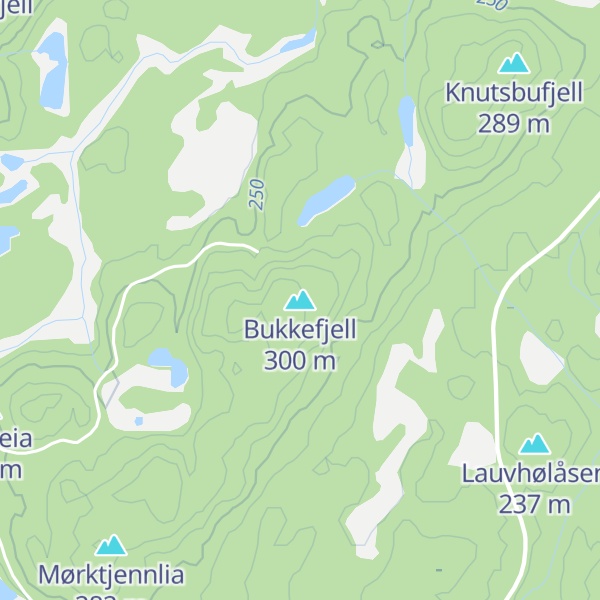 Map of Bukkefjell