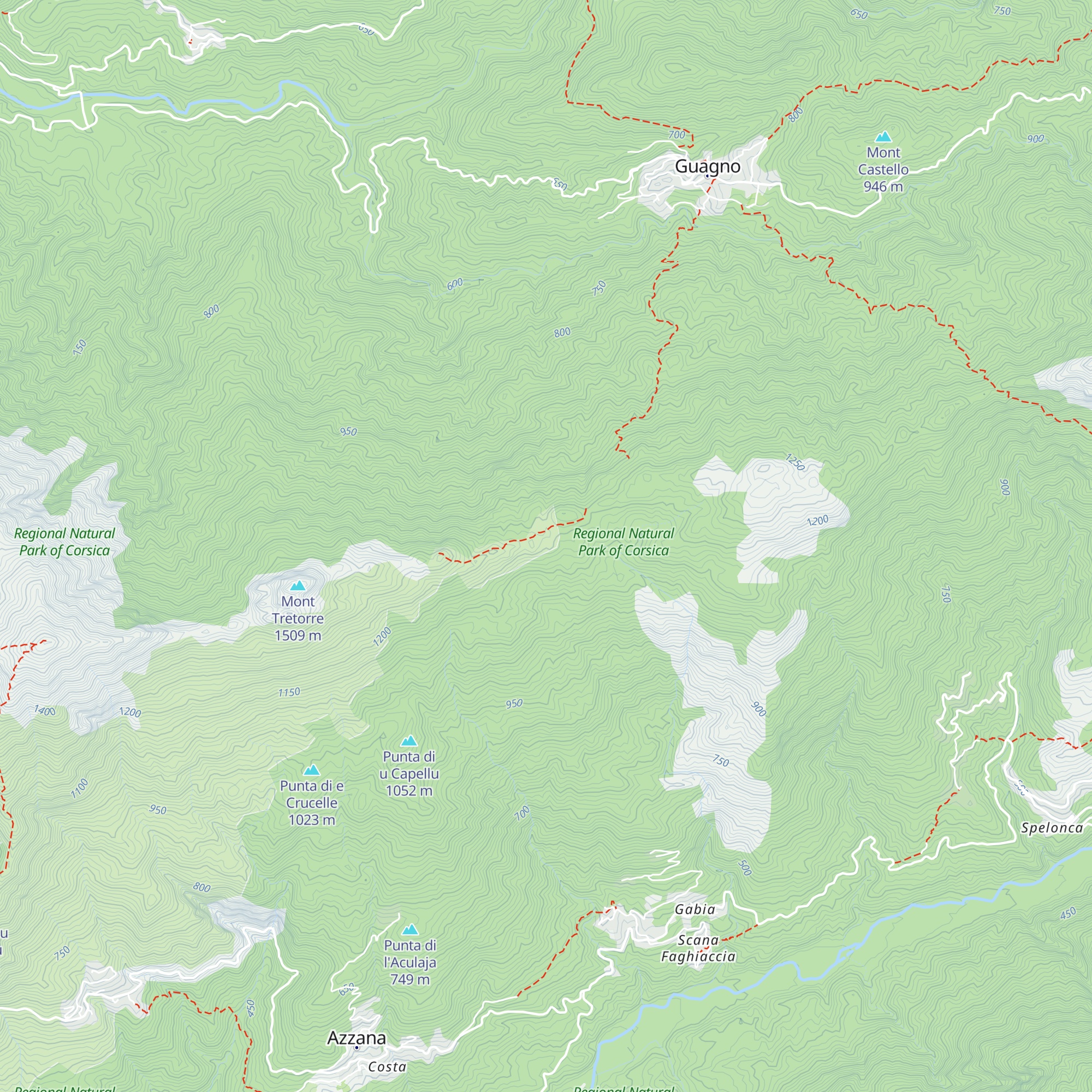 Abri de la Salincaccia map