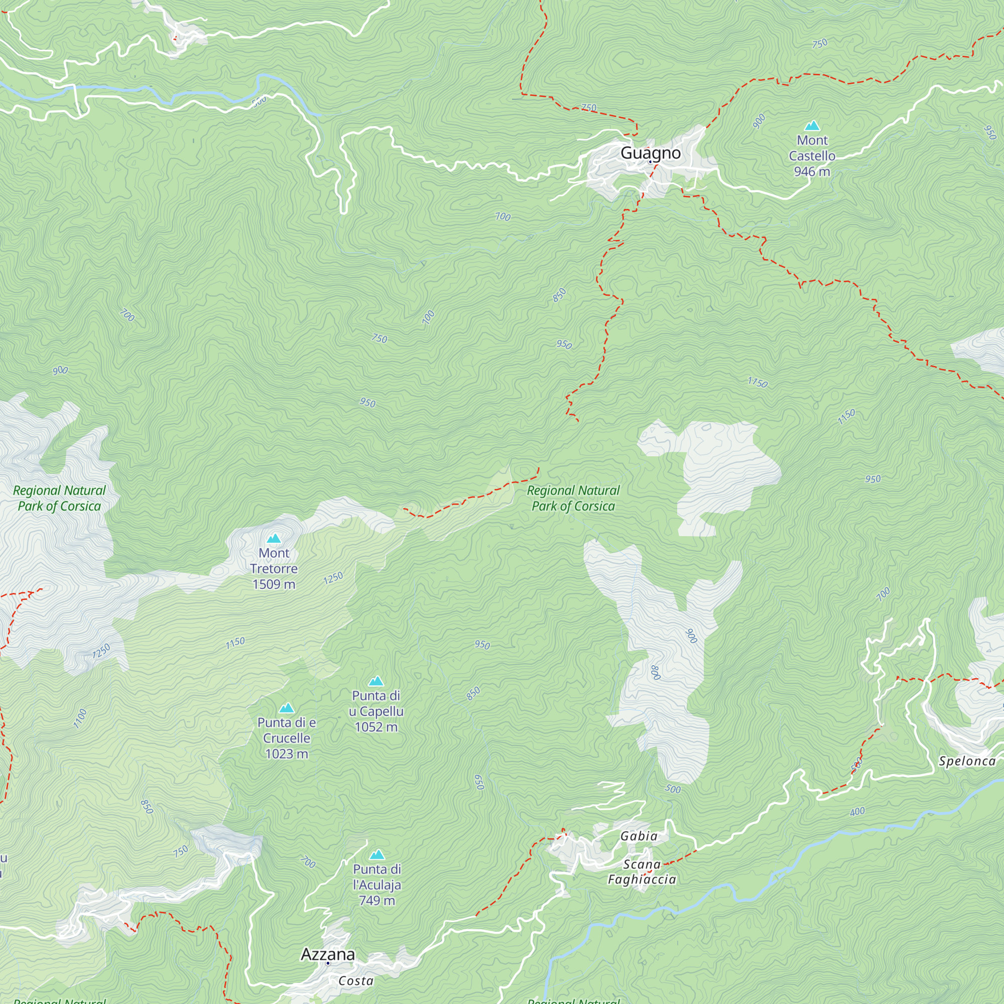 Abri de la Salincaccia map