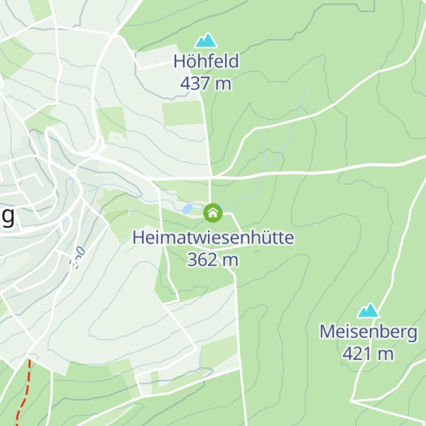 Map of Heimatwiesenhütte