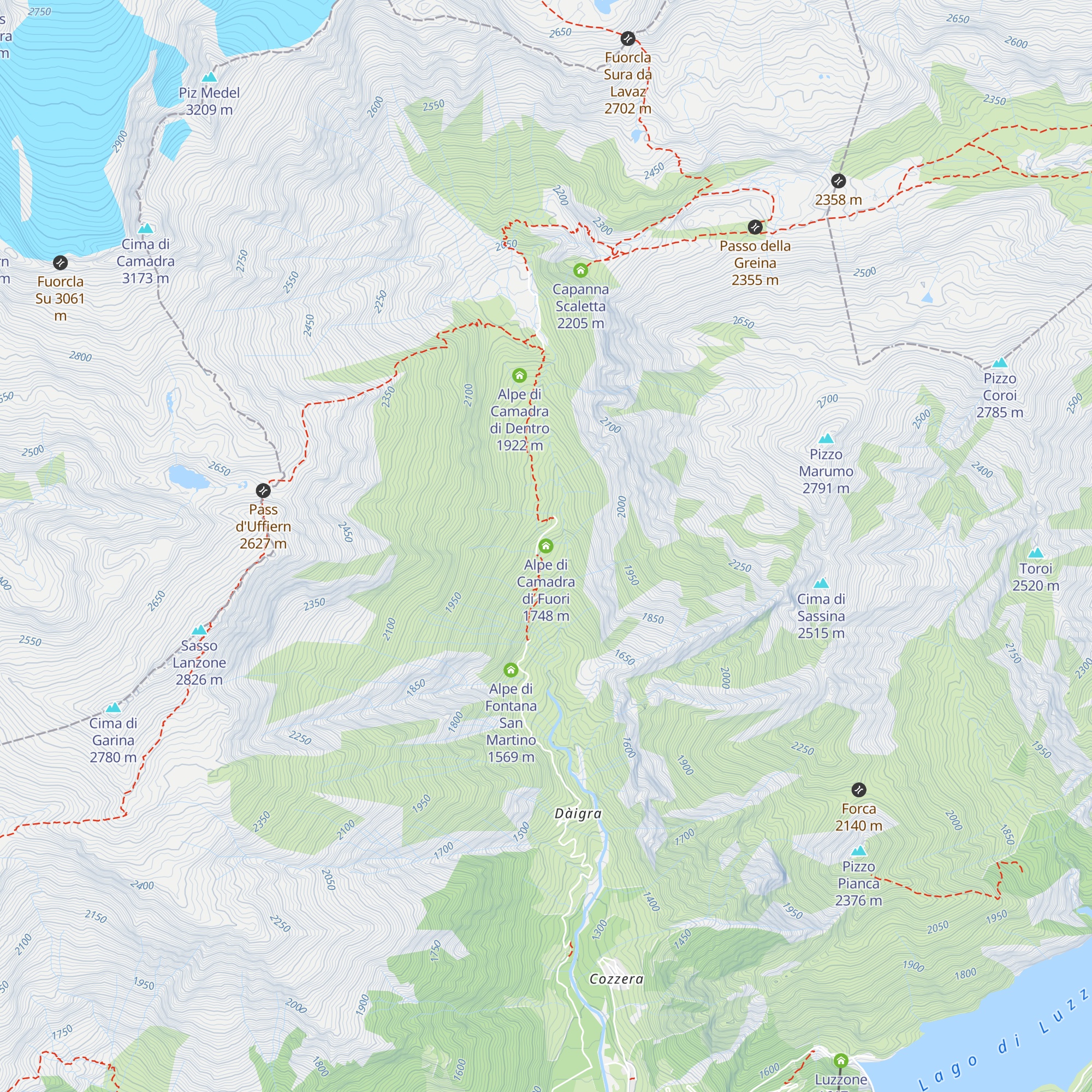 Alpe di Camadra di Fuori map