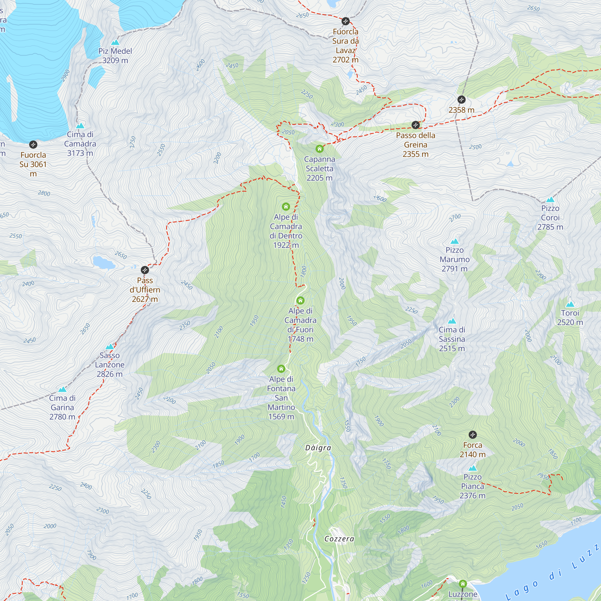 Alpe di Camadra di Fuori map