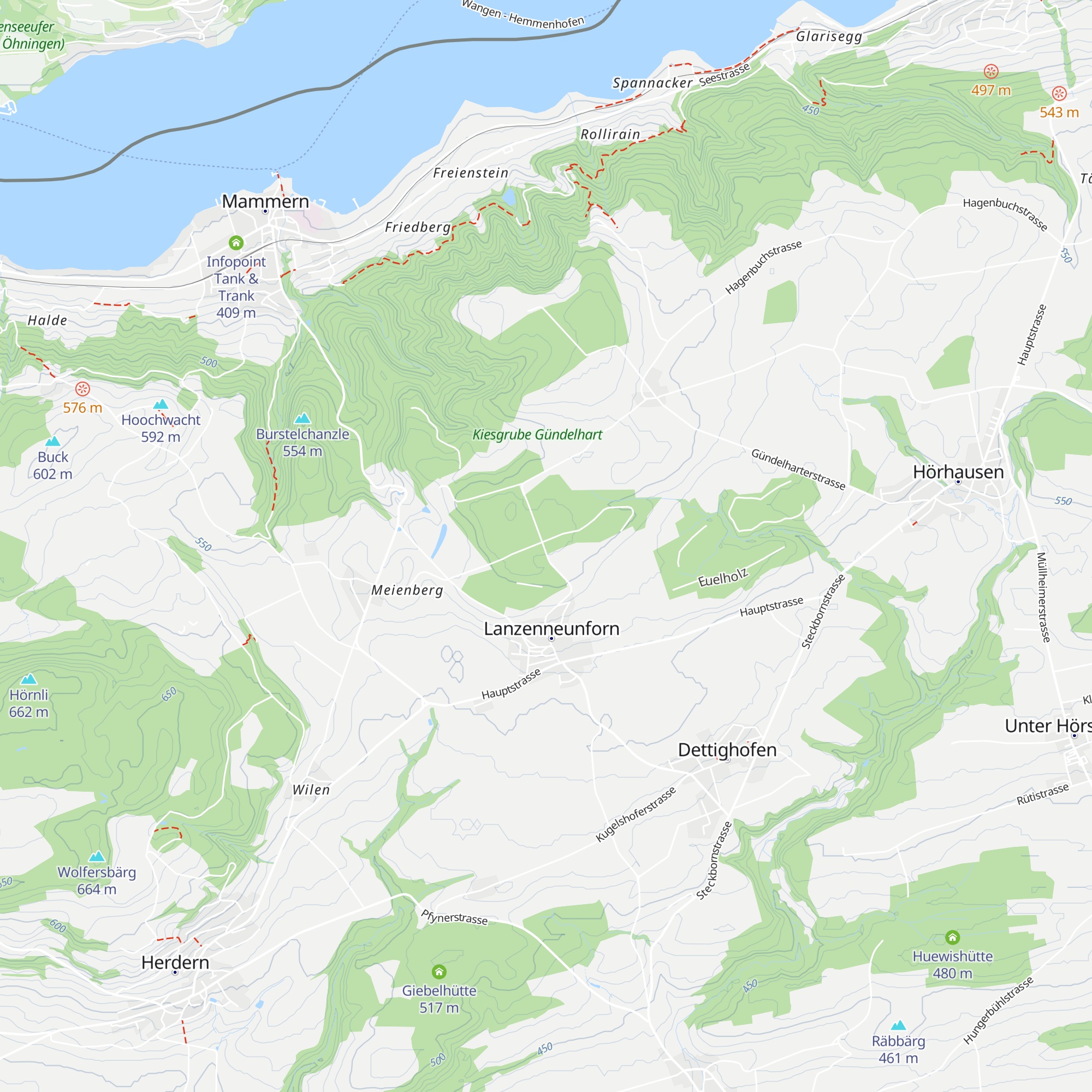 Bürgerhütte Lanzenneunforn map