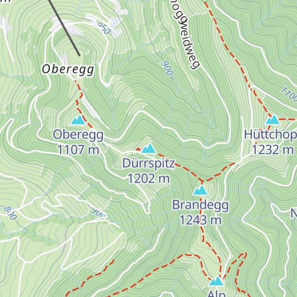 Map of Dürrspitz
