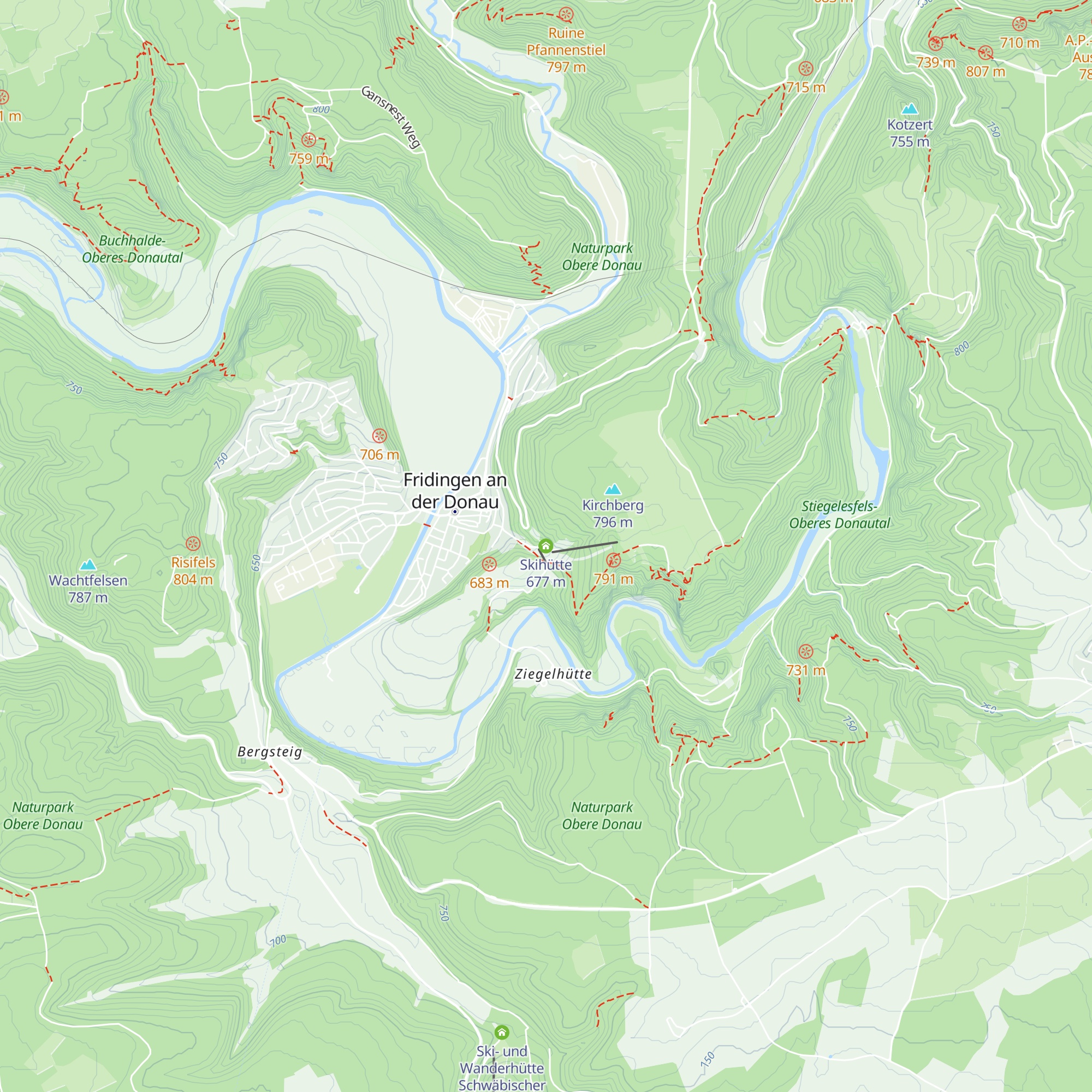 Skihütte map