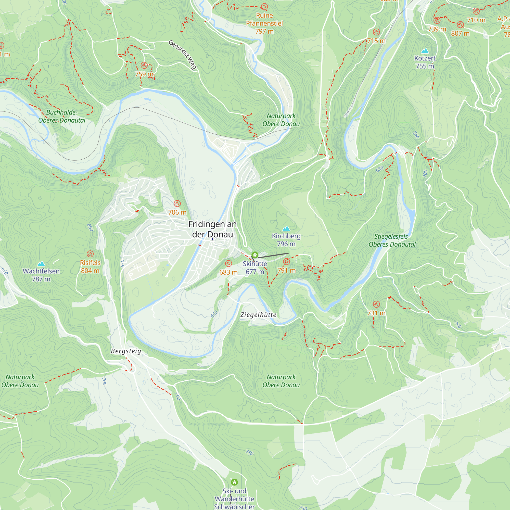 Skihütte map