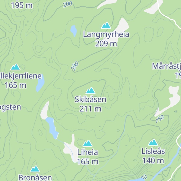 Map of Skibåsen
