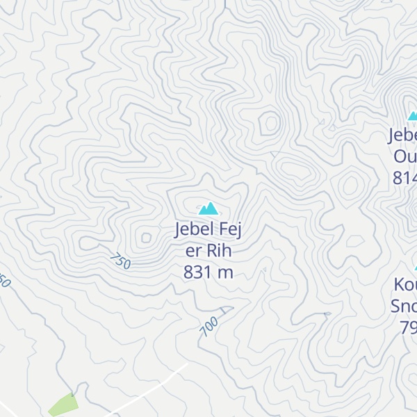 Map of Jebel Fej er Rih