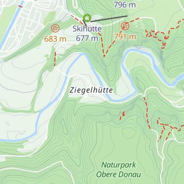 Map of Vesperstube Ziegelhütte
