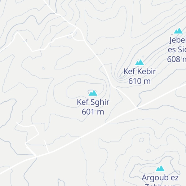Map of Kef Sghir