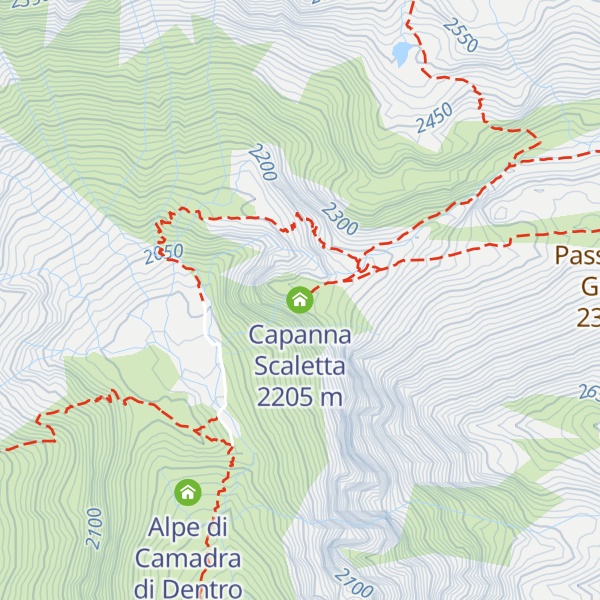 Map of Capanna Scaletta