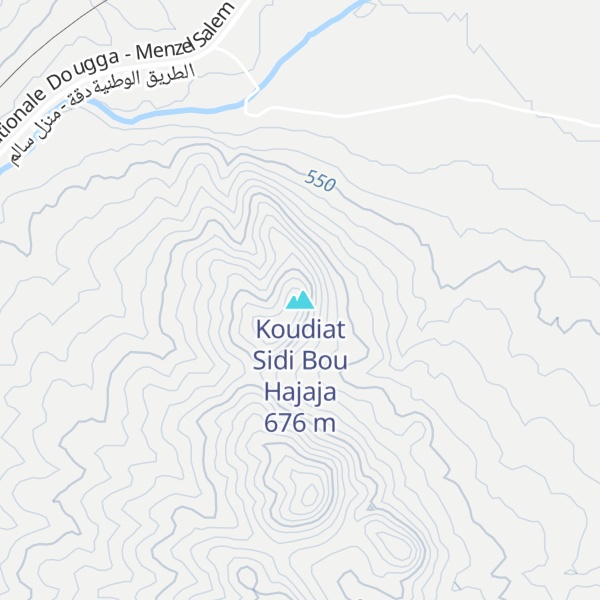 Map of Koudiat Sidi Bou Hajaja