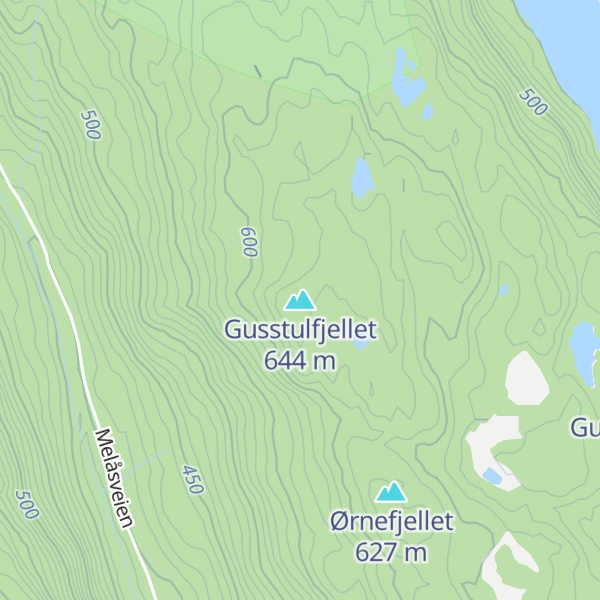 Map of Gusstulfjellet