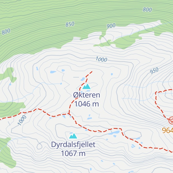 Map of Økteren