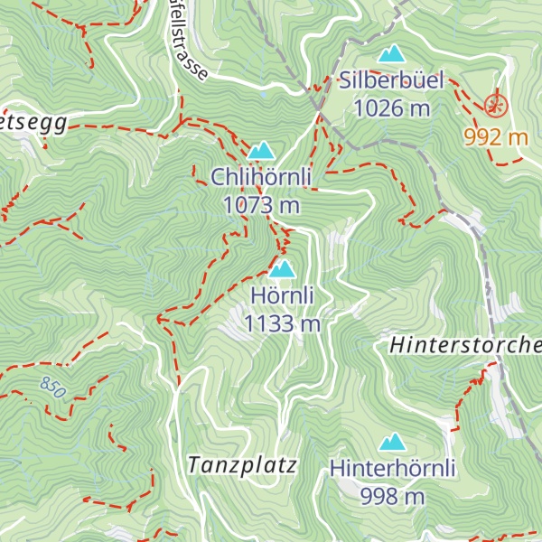 Map of Berggasthaus Hörnli