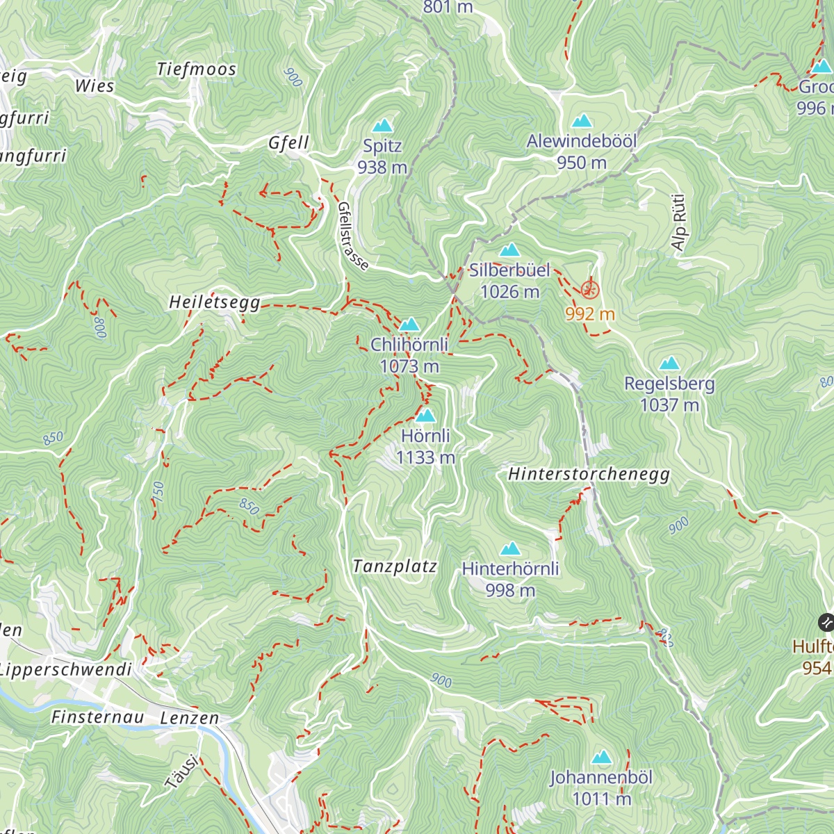 Berggasthaus Hörnli map
