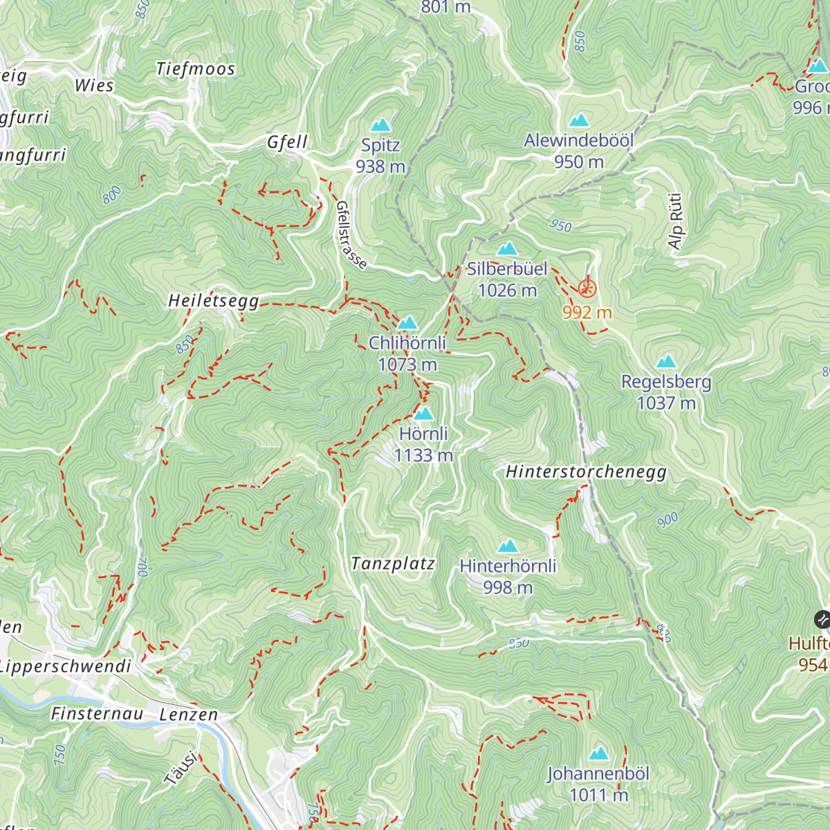 Berggasthaus Hörnli map