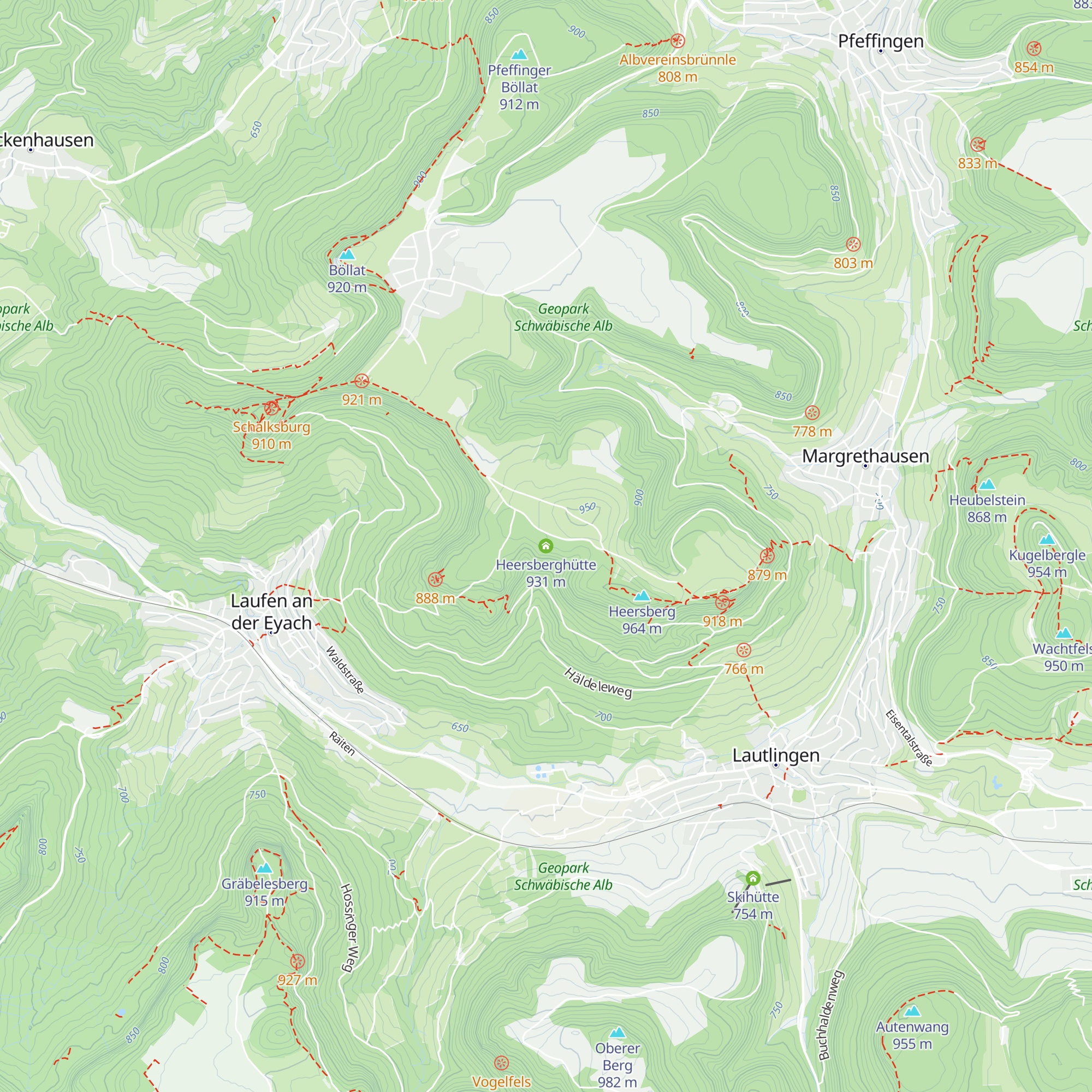 Heersberghütte map