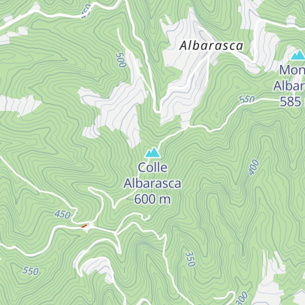 Map of Colle Albarasca
