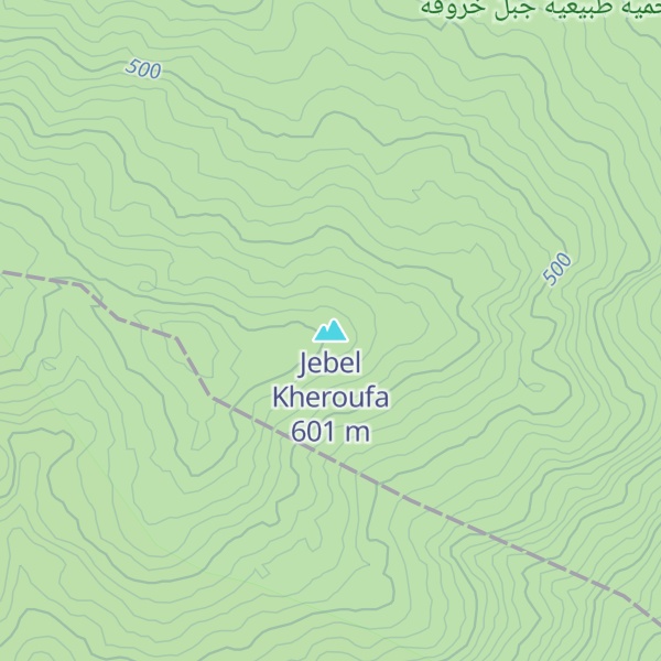 Map of Jebel Kheroufa