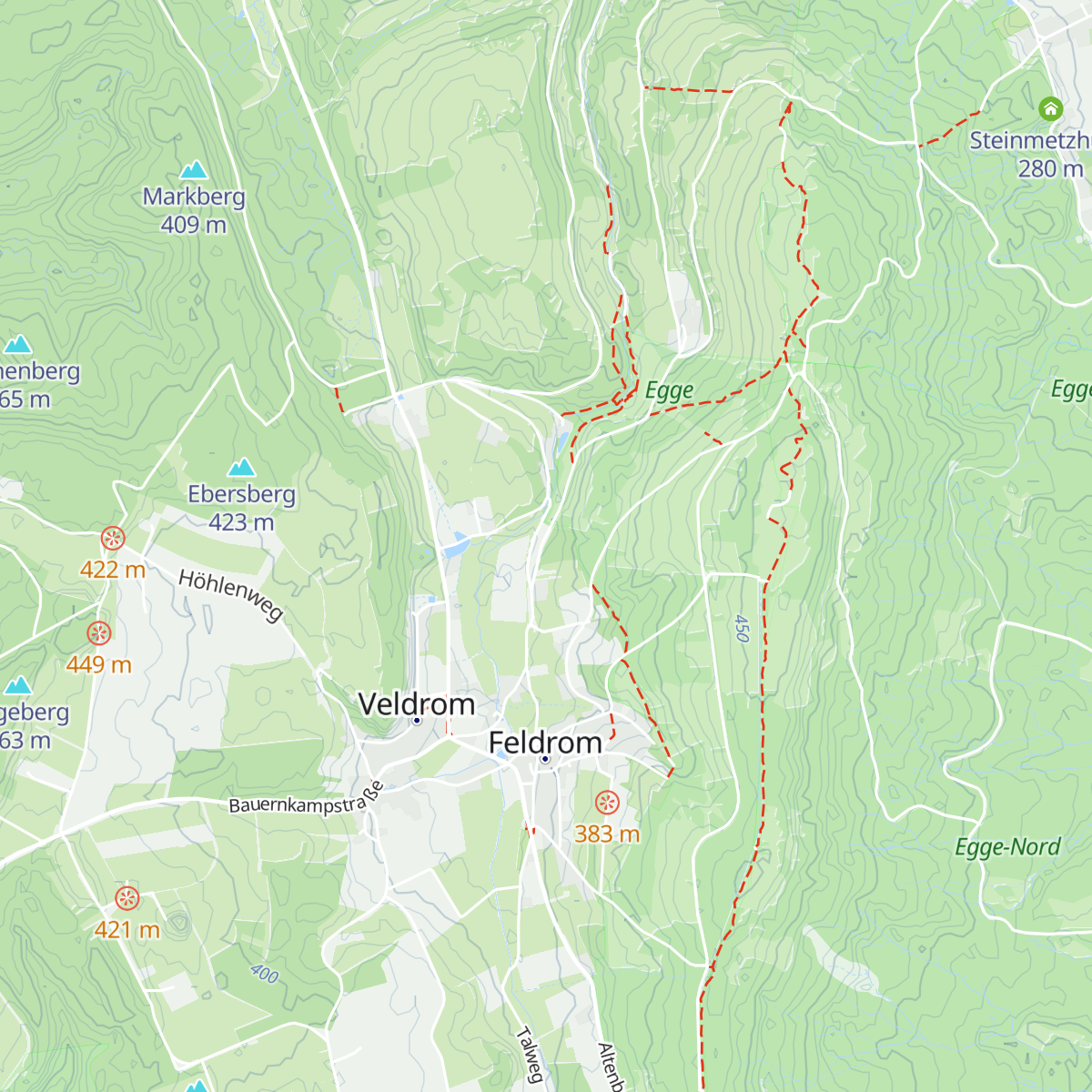 Balgien Hütte map