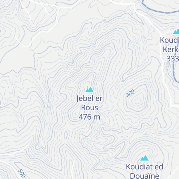 Map of Jebel er Rous