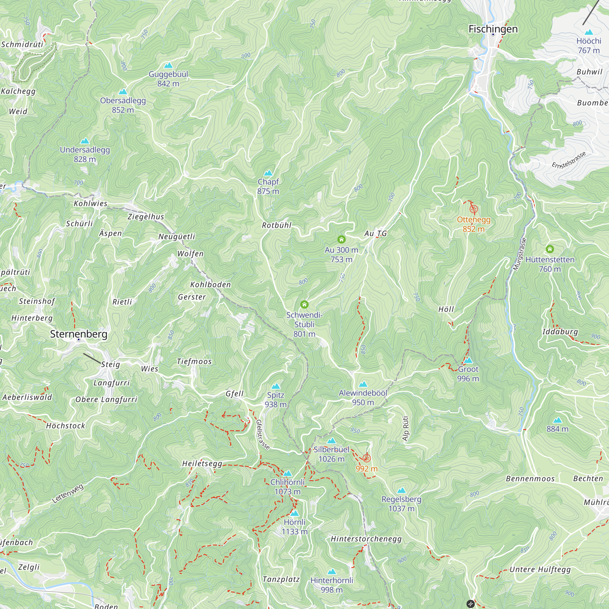 Schwendi-Stübli map