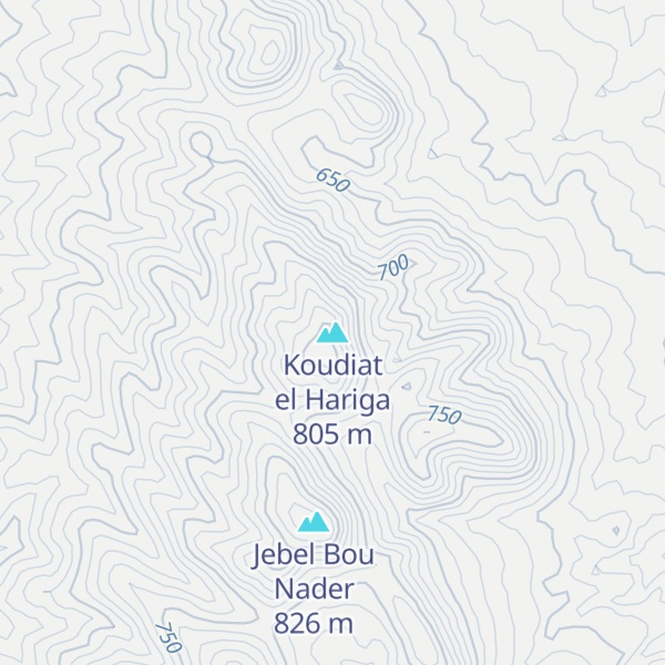 Map of Koudiat el Hariga