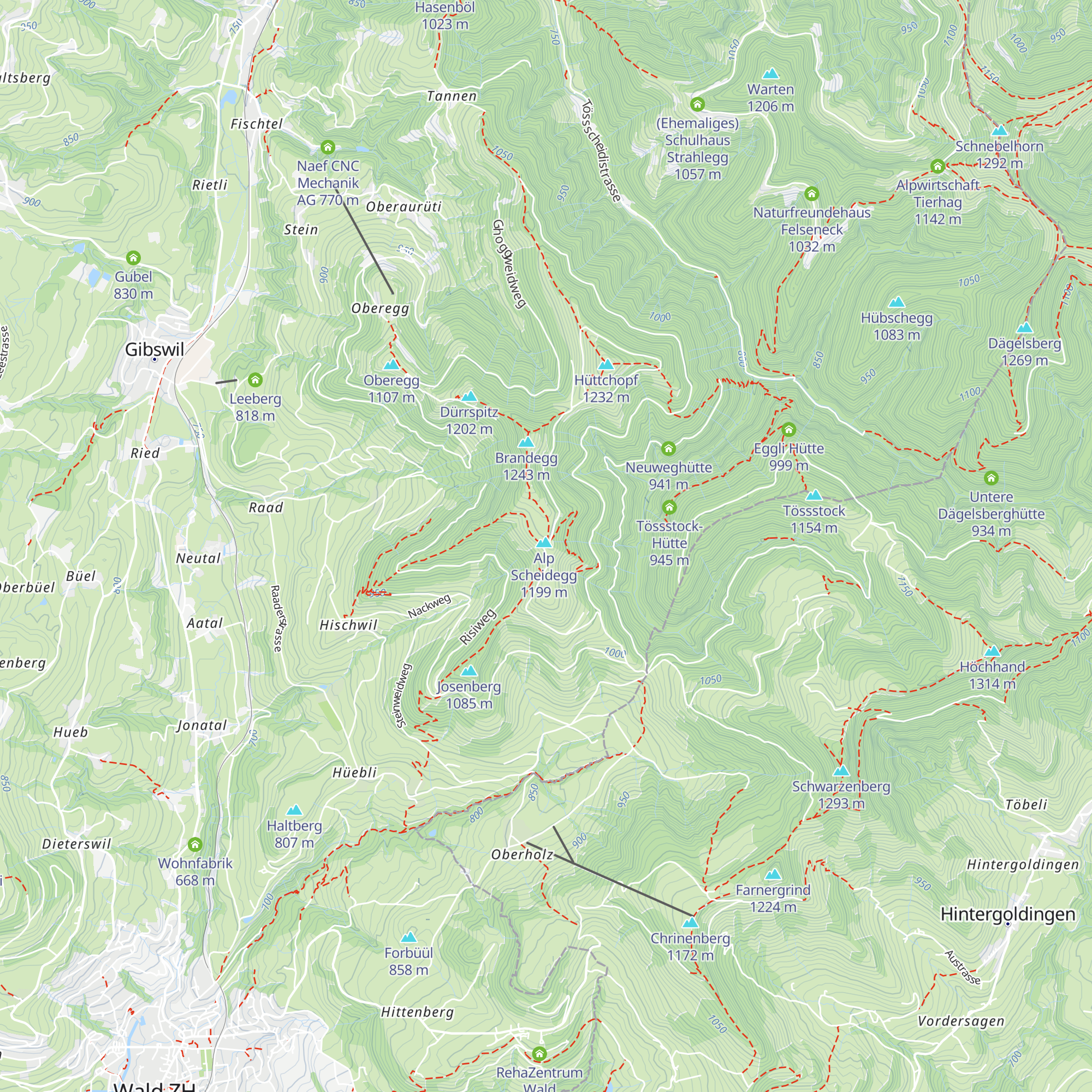 Gasthaus Alp Scheidegg map