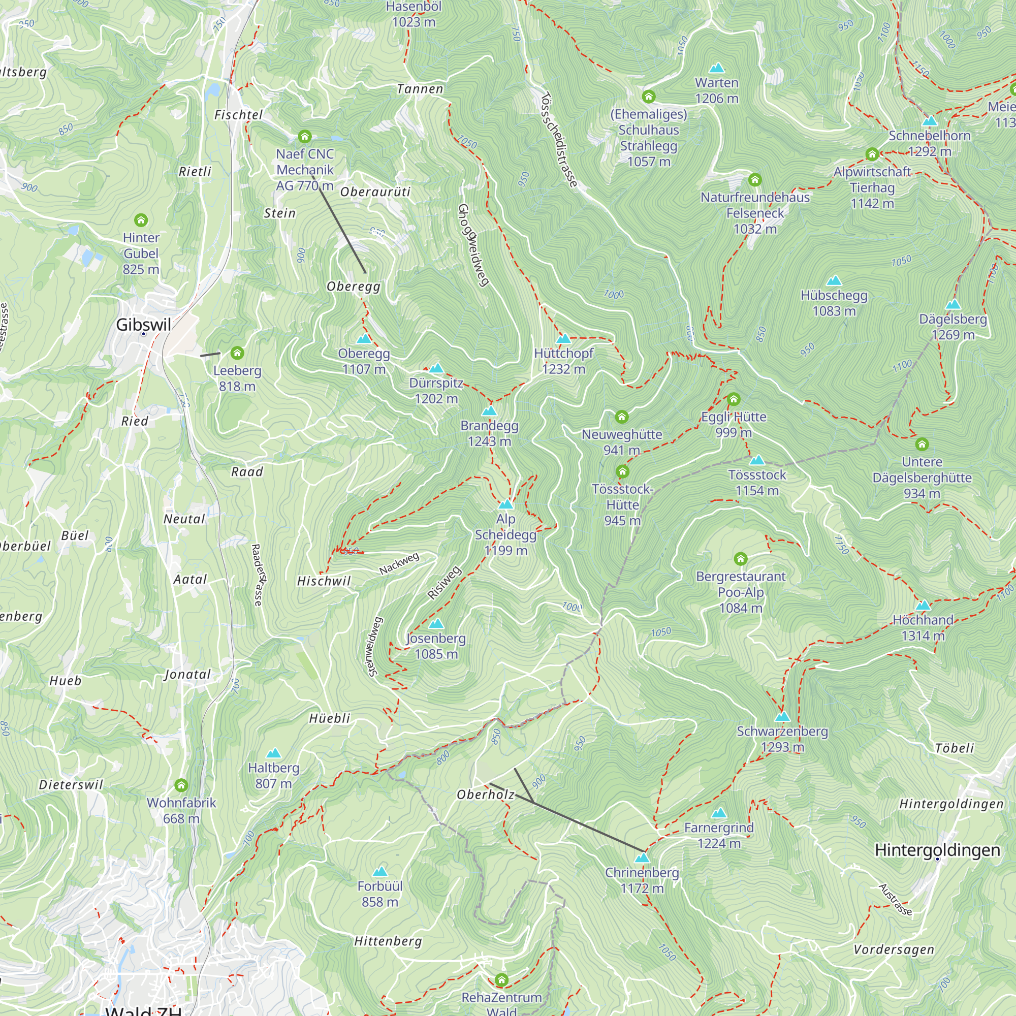 Alp Scheidegg map