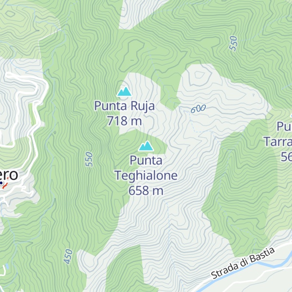 Map of Punta Teghialone