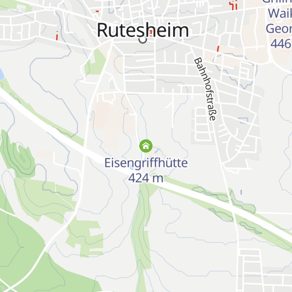 Map of Eisengriffhütte