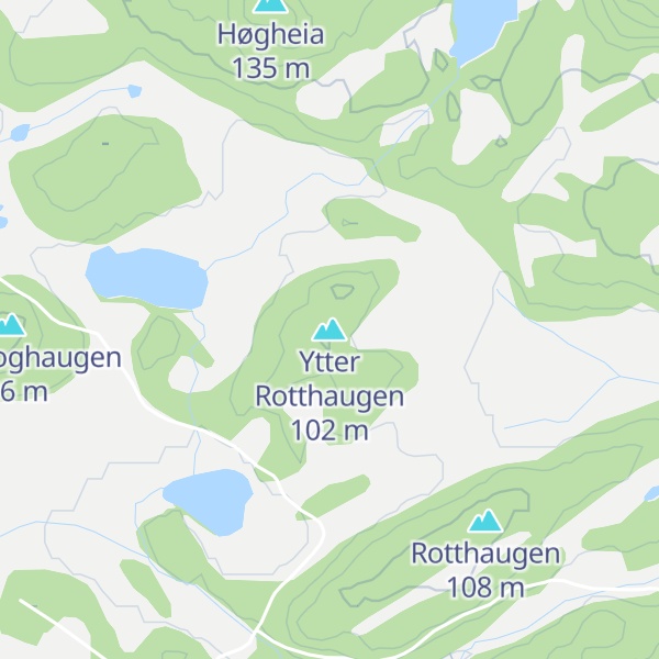 Map of Ytter Rotthaugen
