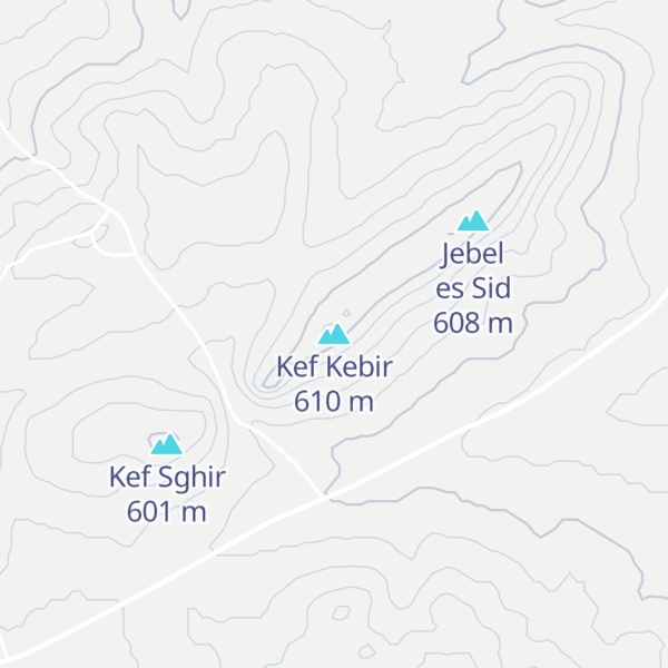 Map of Kef Kebir