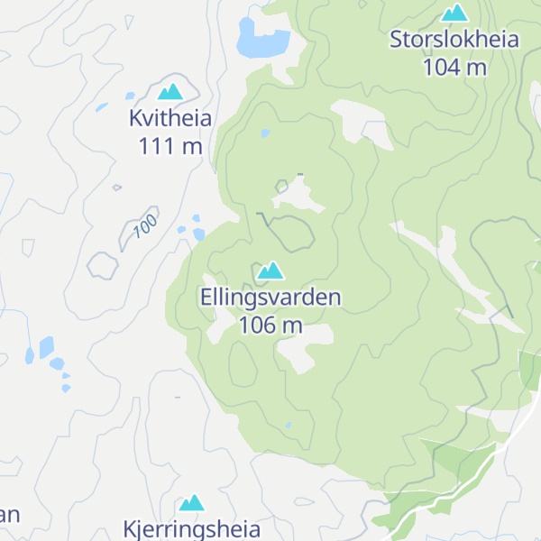 Map of Ellingsvarden